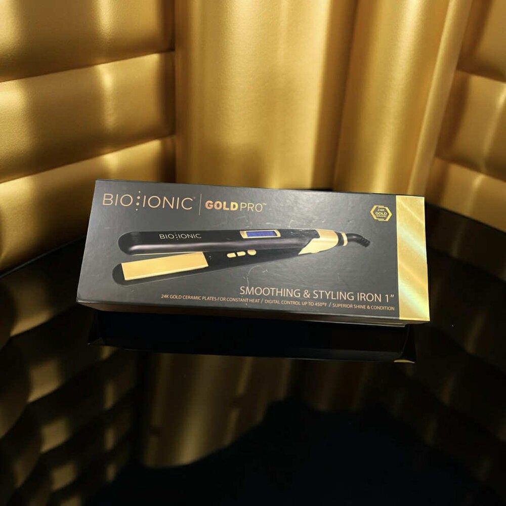 Bio Ionic GoldPro Styling Flat Iron - 1”